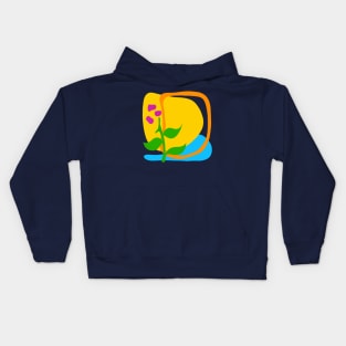 Abstract Flower Kids Hoodie